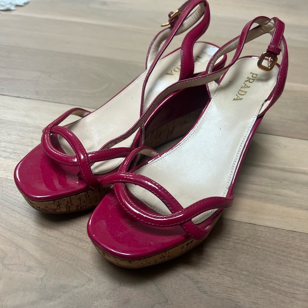 Prada Women's Fuchsia Sandals